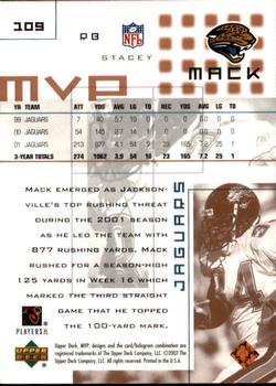 2002 Upper Deck MVP #109 Stacey Mack Back