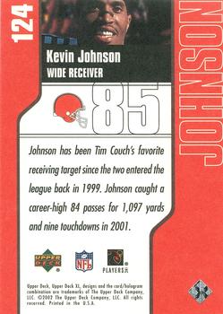 2002 Upper Deck XL #124 Kevin Johnson Back