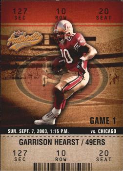 2003 Fleer Authentix #47 Garrison Hearst Front