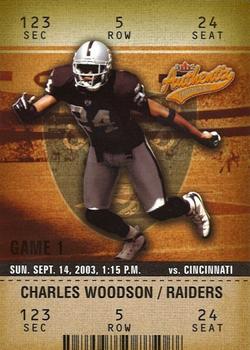 2003 Fleer Authentix #150 Charles Woodson Front