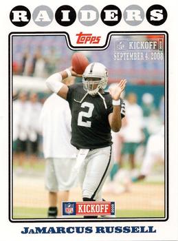 2008 Topps Kickoff - Silver Holofoil #42 JaMarcus Russell Front