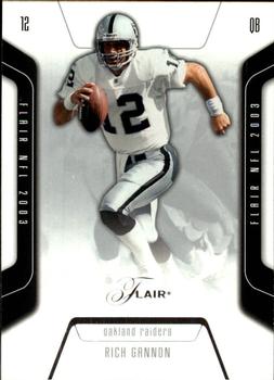 2003 Flair #13 Rich Gannon Front