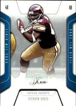 2003 Flair #49 Stephen Davis Front