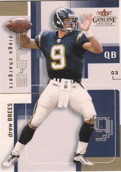 2003 Fleer Genuine Insider #80 Drew Brees Front