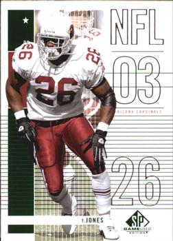 2003 SP Game Used #37 Thomas Jones Front