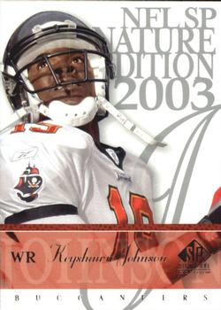 2003 SP Signature Edition #73 Keyshawn Johnson Front