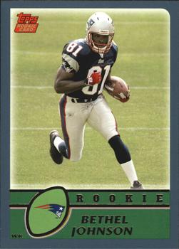 2003 Topps #374 Bethel Johnson Front