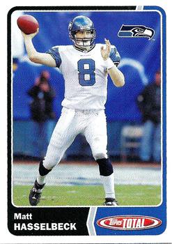 2003 Topps Total #315 Matt Hasselbeck Front