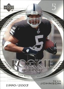 2003 Upper Deck Honor Roll #161 Teyo Johnson Front