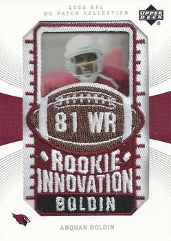 2003 UD Patch Collection #147 Anquan Boldin Front