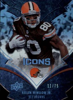 2008 Upper Deck Icons - Gold Die Cut #23 Kellen Winslow Jr. Front