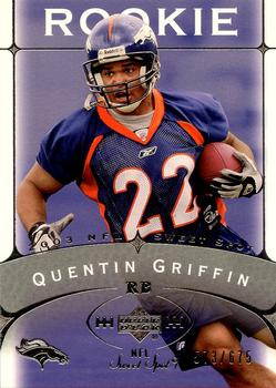 2003 Upper Deck Sweet Spot #151 Quentin Griffin Front