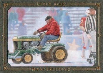 2008 Upper Deck Masterpieces - Framed Metallic Green #80 Snow Plow Game Front