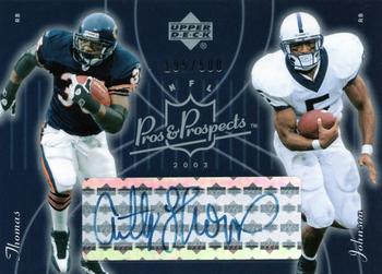 2003 Upper Deck Pros & Prospects #133 Larry Johnson / Anthony Thomas Front