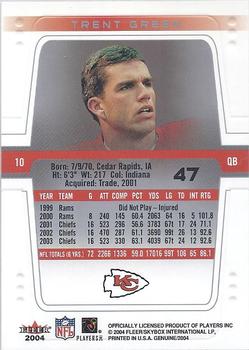 2004 Fleer Genuine #47 Trent Green Back