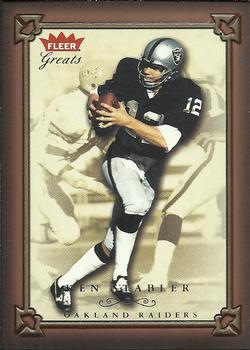 2004 Fleer Greats of the Game #31 Ken Stabler Front