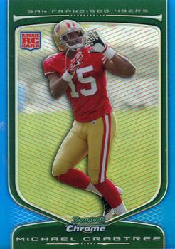 2009 Bowman Chrome - Blue Refractors #135 Michael Crabtree Front