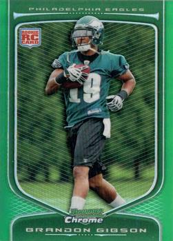 2009 Bowman Chrome - Green Refractors #162 Brandon Gibson Front