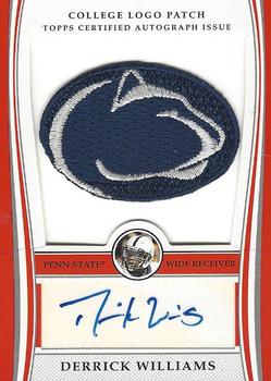 2009 Bowman Draft Picks - College Logo Patch Autographs Variations #ALP-DW Derrick Williams Front