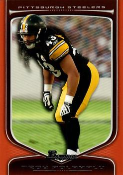 2009 Bowman Draft Picks - Red #75 Troy Polamalu Front