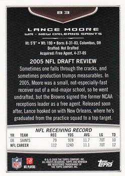 2009 Bowman Draft Picks - Red #83 Lance Moore Back