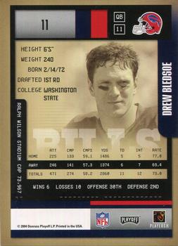2004 Playoff Contenders #11 Drew Bledsoe Back