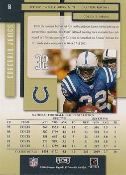 2004 Playoff Prestige #61 Edgerrin James Back