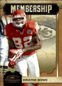 2009 Donruss Classics - Membership Gold #8 Dwayne Bowe Front