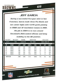 2004 Score #69 Jeff Garcia Back