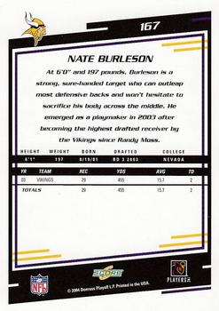 2004 Score #167 Nate Burleson Back