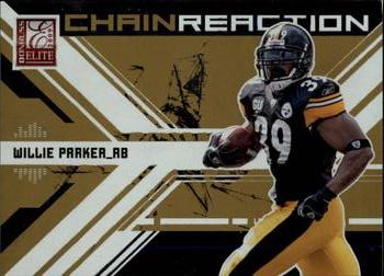 2009 Donruss Elite - Chain Reaction Gold #2 Willie Parker Front