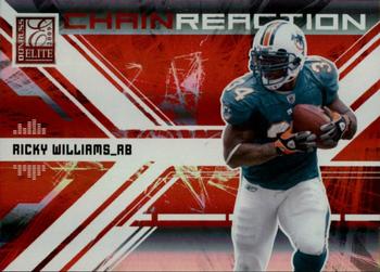 2009 Donruss Elite - Chain Reaction Red #4 Ricky Williams Front