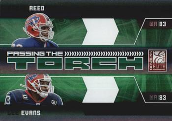 2009 Donruss Elite - Passing the Torch Green #11 Andre Reed / Lee Evans Front