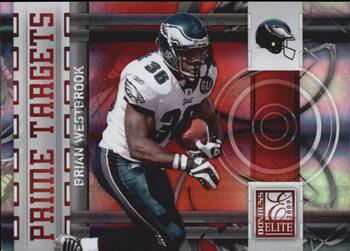 2009 Donruss Elite - Prime Targets Red #18 Brian Westbrook Front