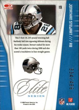 2009 Donruss Elite - Series Green #19 Jonathan Stewart Back