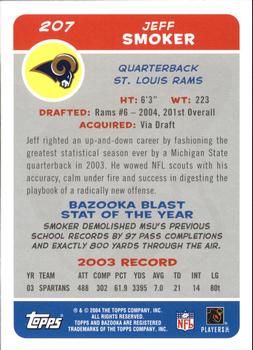 2004 Bazooka #207 Jeff Smoker Back