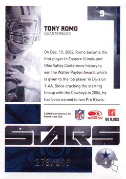2009 Donruss Elite - Stars Gold #9 Tony Romo Back