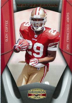 2009 Donruss Gridiron Gear - Next Generation #25 Glen Coffee Front