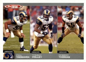 2004 Topps Total #303 Pisa Tinoisamoa / Tommy Polley / Robert Thomas Front