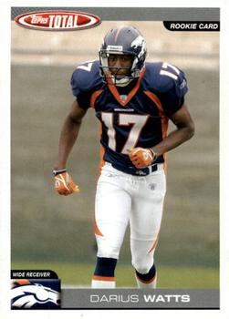 2004 Topps Total #337 Darius Watts Front