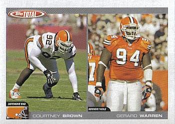 2004 Topps Total #228 Courtney Brown / Gerard Warren Front