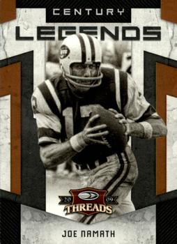 2009 Donruss Threads - Century Legends #9 Joe Namath Front