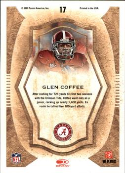 2009 Donruss Threads - College Gridiron Kings #17 Glen Coffee Back