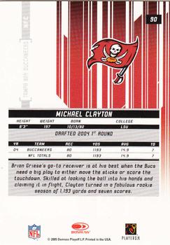 2005 Leaf Rookies & Stars #90 Michael Clayton Back