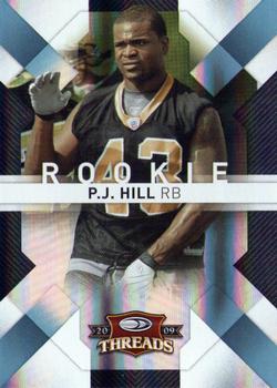 2009 Donruss Threads - Platinum Holofoil #177 P.J. Hill Front