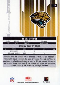 2005 Leaf Rookies & Stars Longevity #138 Scott Starks Back