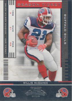 2005 Playoff Contenders #13 Willis McGahee Front