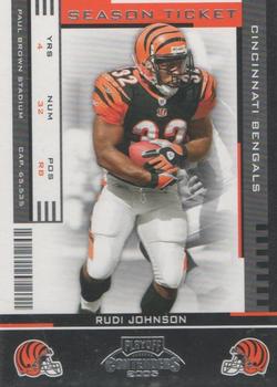 2005 Playoff Contenders #22 Rudi Johnson Front