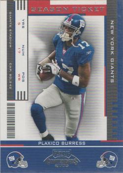 2005 Playoff Contenders #65 Plaxico Burress Front