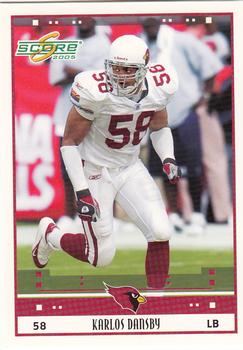 2005 Score #7 Karlos Dansby Front